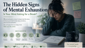 signs of mental exhaustion include/mindcare