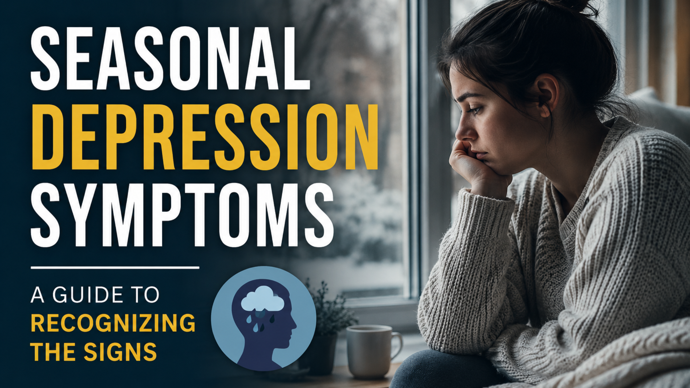 Learn about seasonal depression symptoms, including mood changes, low energy, sleep and appetite changes, and when to seek professional help.