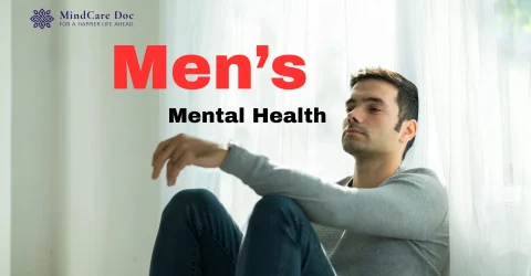 a men he is suffering some mental health issues like depression he is suffering and its a kind of Men's mental health problems